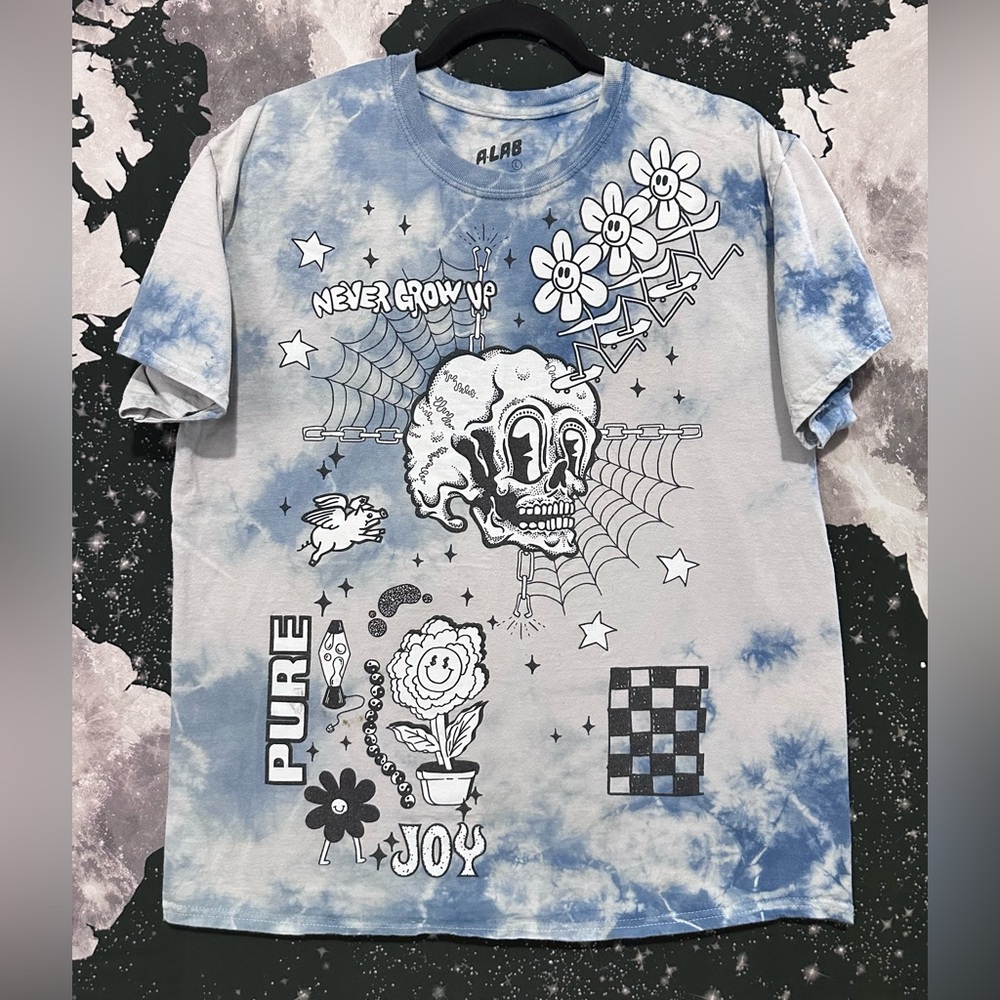 A-Lab Never Grow Up Tie-Dye Shirt